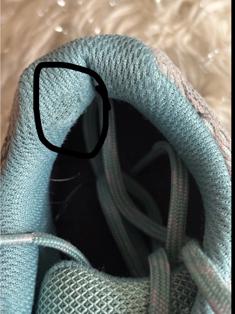 Merrell Fly Strike Women's Light Gray and Teal Paloma Athletic Shoes Size 8US - Picture 12 of 13